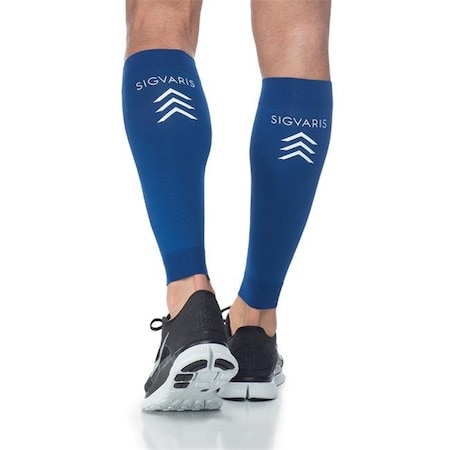 Sigvaris Sigvaris Performance Sleeve 412VX50 20-30mmHg Performance Calf Sleeve Compression Sock - Blue; XLarge 412VX50